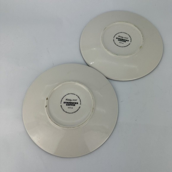 Starbucks Holiday 2006 Saucer Plate Blue Purple Rim Starfish - Picture 6 of 7